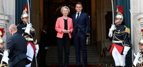 acron et von der Leyen à la Sorbonne