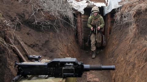 Tranchée en ukraine