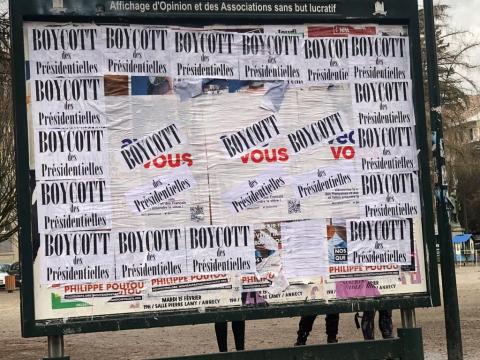 affichage boycott
