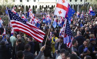 Manifestation à Tbilisi