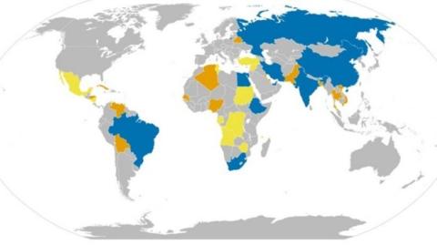 carte des BRICS